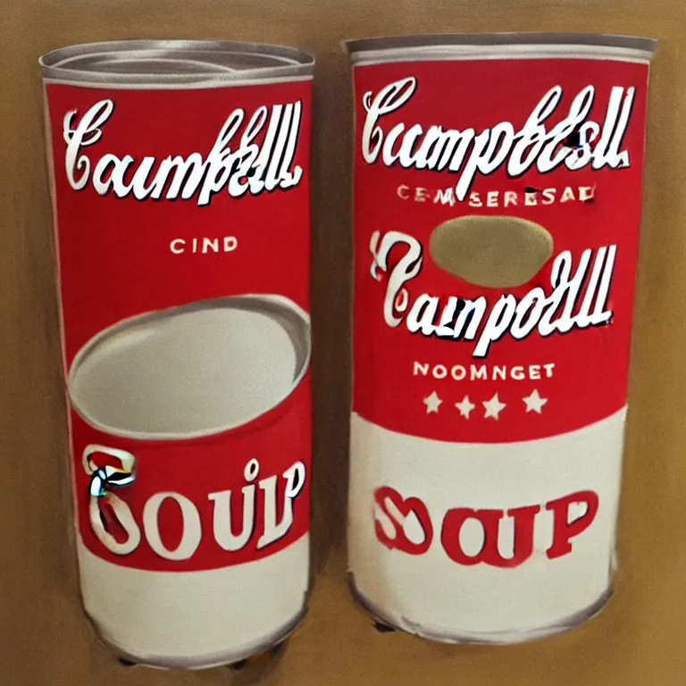 Prompt: Campbell's soup can