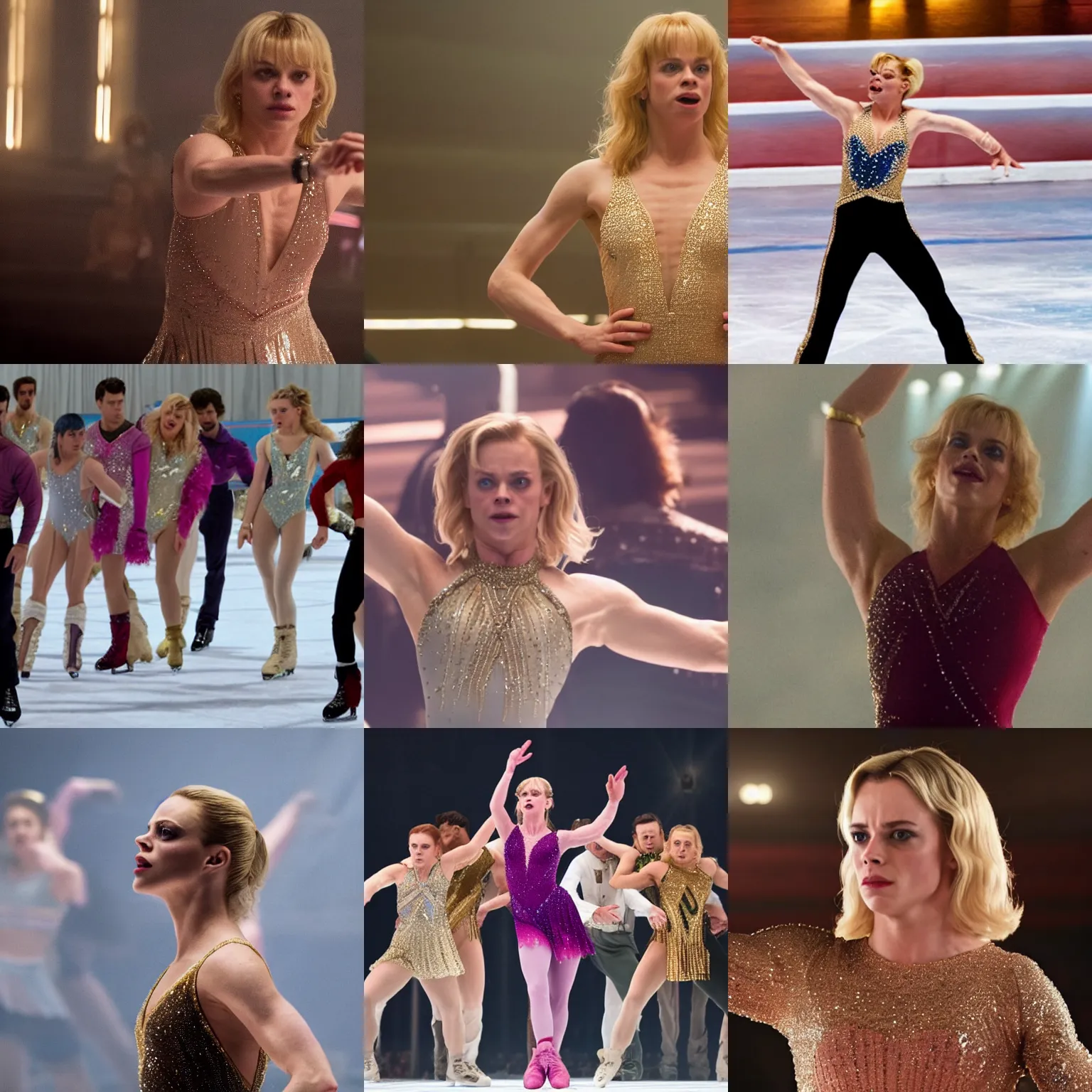 Prompt: a film still from i, tonya ( 2 0 1 7 )