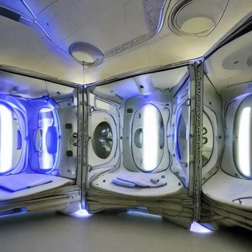 Image similar to cybernetic pods, individual healing pods, humans sleeping, elaborate, highly detailed, dim lighting