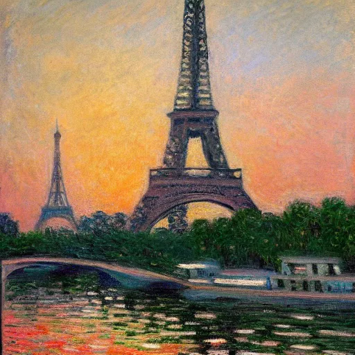 Prompt: Paris in the style of Monet