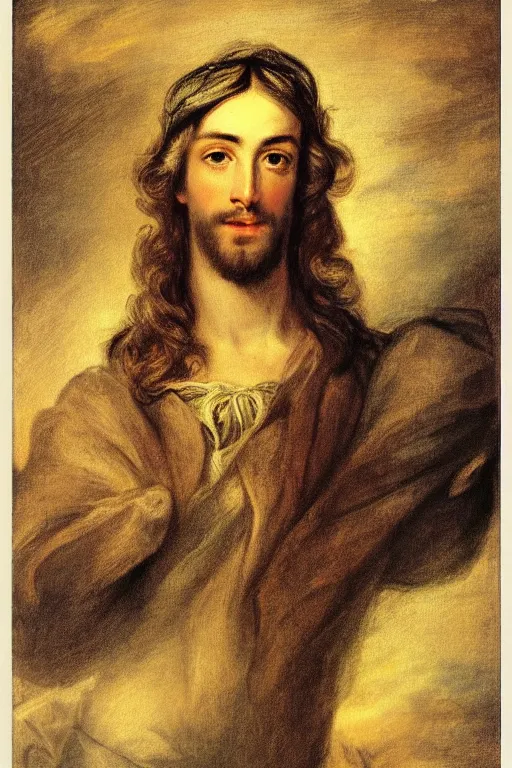 Image similar to Jesus Christ on the cover of a glossy magazine by Thomas Gainsborough, elegant, highly detailed, anthro