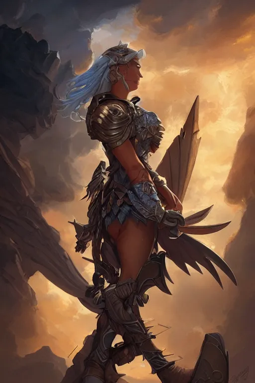 Image similar to amazon valkyrie athena, d & d, fantasy, portrait, highly detailed, headshot, digital painting, trending on artstation, concept art, sharp focus, illustration, art by artgerm and greg rutkowski and magali villeneuve