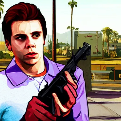 Image similar to El Rubius as a GTA V character