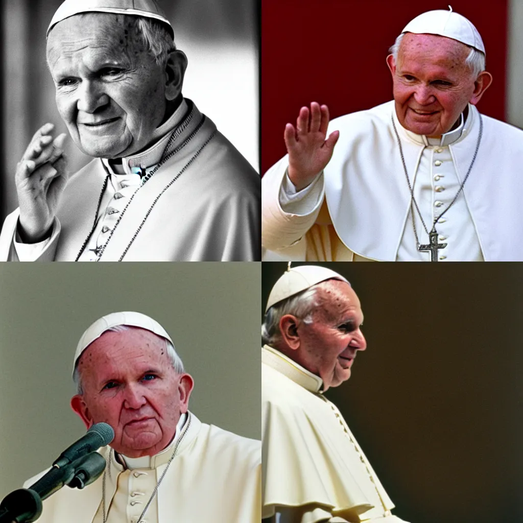 Prompt: Pope John Paul II