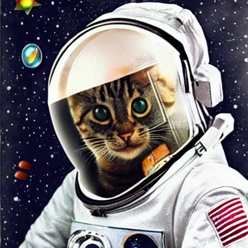 Image similar to cat astronaut