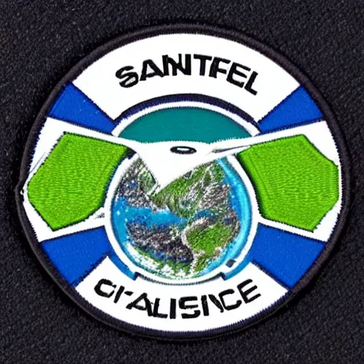 Image similar to centre for satellite data in environmental science logo mission patch