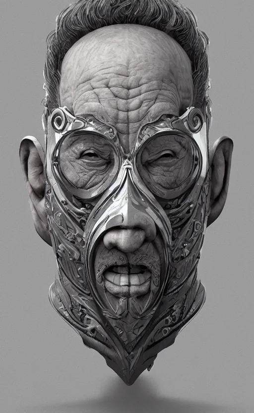 Image similar to old man doing hard work with their mask, do what we can, then leave it to god, non fiction, center of interest, left align, right align, symmetrical stability, intricate, elegant, 8 k uhd, justify content center, artstation, concept art, matte, sharp focus, illustration, art by paul lung