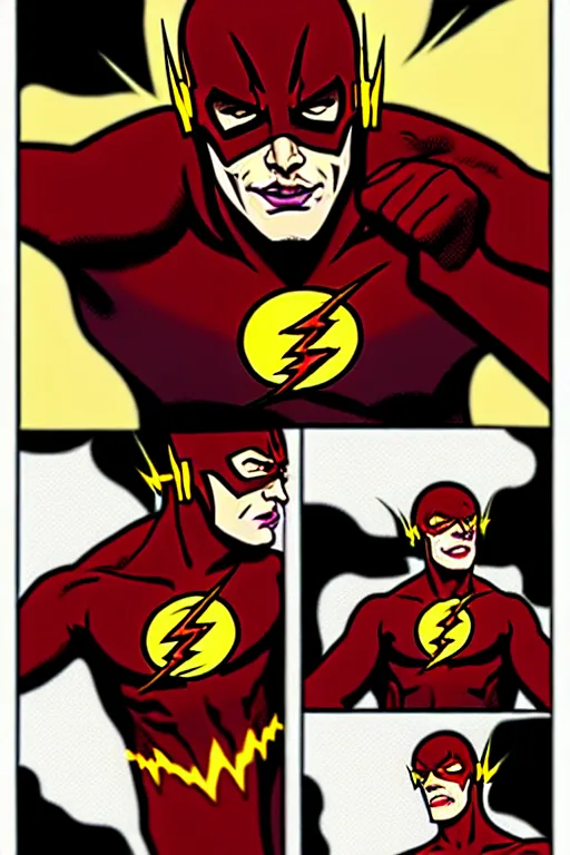 Prompt: The Flash as a Zombie