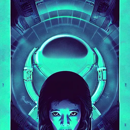 Image similar to alien poster art by kim jung giu