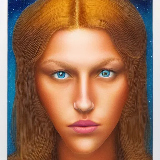 Prompt: photo of young woman by barclay shaw