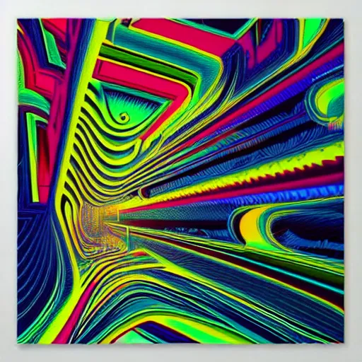 Image similar to psychedelic abstract digital artwork reminiscent of album covers from the 70's in the art style of Alena Aenami, Marcel Marcel and Metzinger