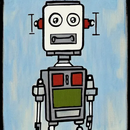 Prompt: you have made the robot sad by saying it isn't real art