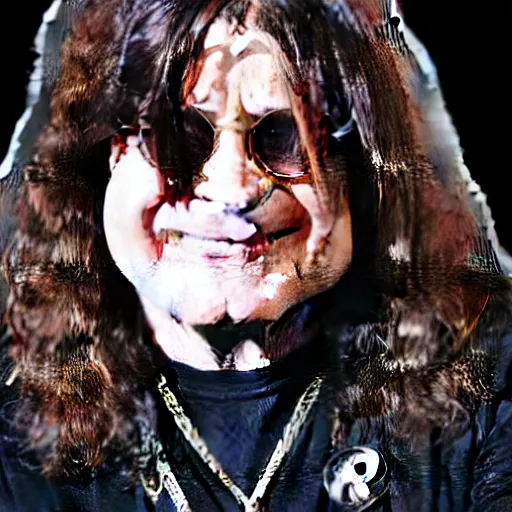 Prompt: Ozzy Osbourne as a Marvel Villian character,realistic,real photo