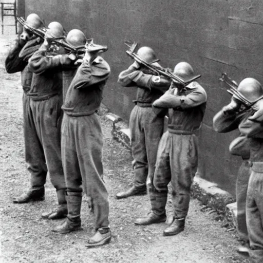 Image similar to world war 2 firing squad