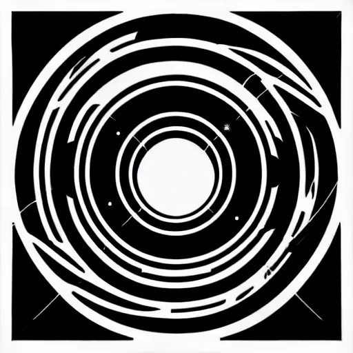 Prompt: black and white sci fi earth themed svg vector art panel for cnc plasma, laser, stencil, unique planet design