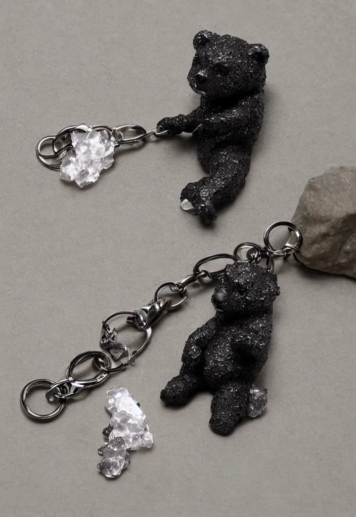 Prompt: a small crystal bear keychain by greg rutkowski, sung choi, mitchell mohrhauser, maciej kuciara, johnson ting, maxim verehin, peter konig, 8 k photorealistic, cinematic lighting, hd, high details, dramatic, atmosphereric