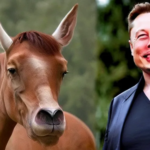 Prompt: centaur Elon Musk