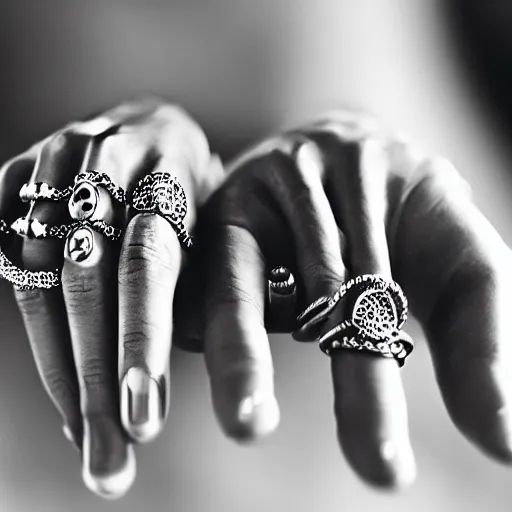 Prompt: hands with jewelry