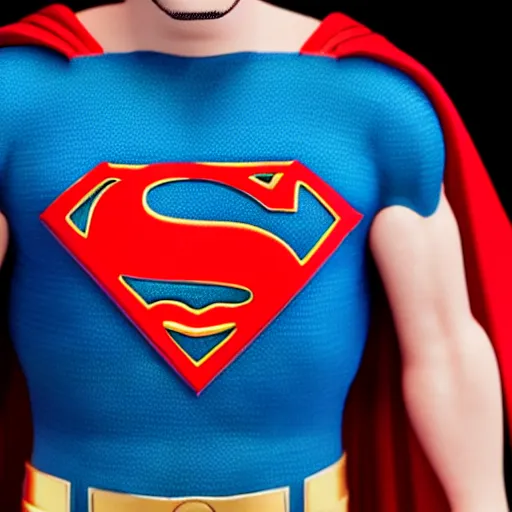 Image similar to photo of superman with the face of benjamin netanyahu, professional photography, studio lighting