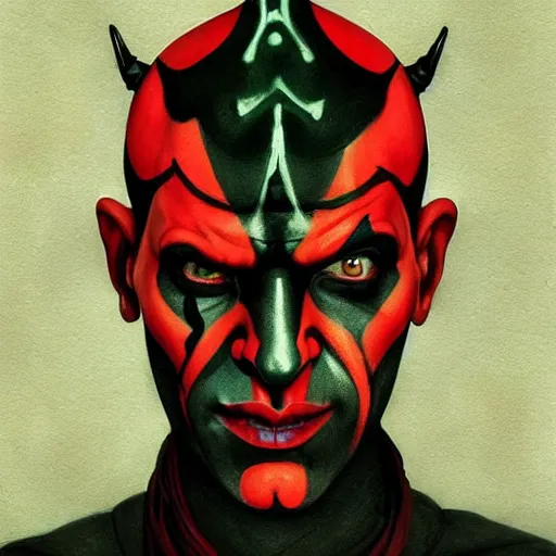 Image similar to dream portrait of Darth Maul, cameras, melting ,8k,by tristan eaton,Stanley Artgermm,Tom Bagshaw,Greg Rutkowski,Carne Griffiths, Ayami Kojima, Beksinski, Giger,trending on DeviantArt,face enhance,hyper detailed,minimalist,cybernetic, android, blade runner,full of colour W 1024