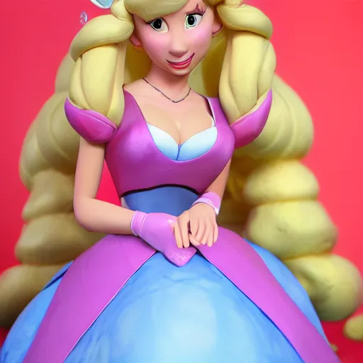 Image similar to photo of princess peach as a real life person, posing, ultra details