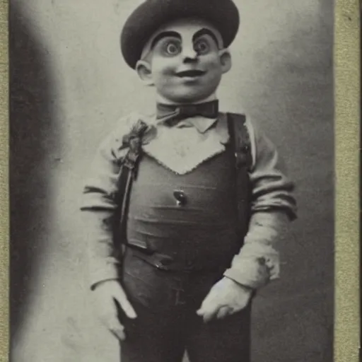 Image similar to a daguerrotype photo of super mario brothers cosplayer, very early film stock, 1 8 0 0 s, vintage