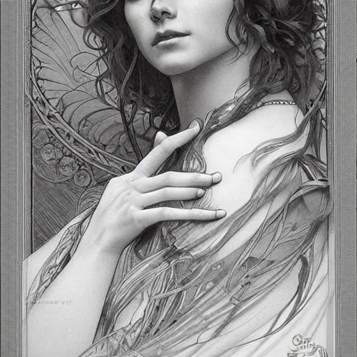 Image similar to beautiful lifelike award winning pencil illustration of judith scheindlin trending on art station artgerm greg rutkowski alphonse mucha cinematic atmospheric