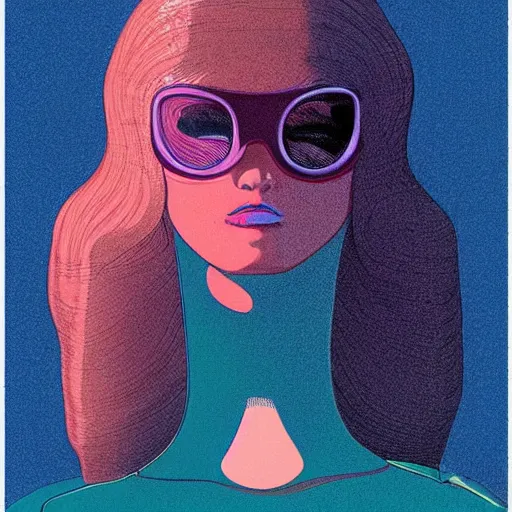 Image similar to “ gigi hadid retro minimalist portrait by jean giraud, moebius starwatcher comic, 8 k ”