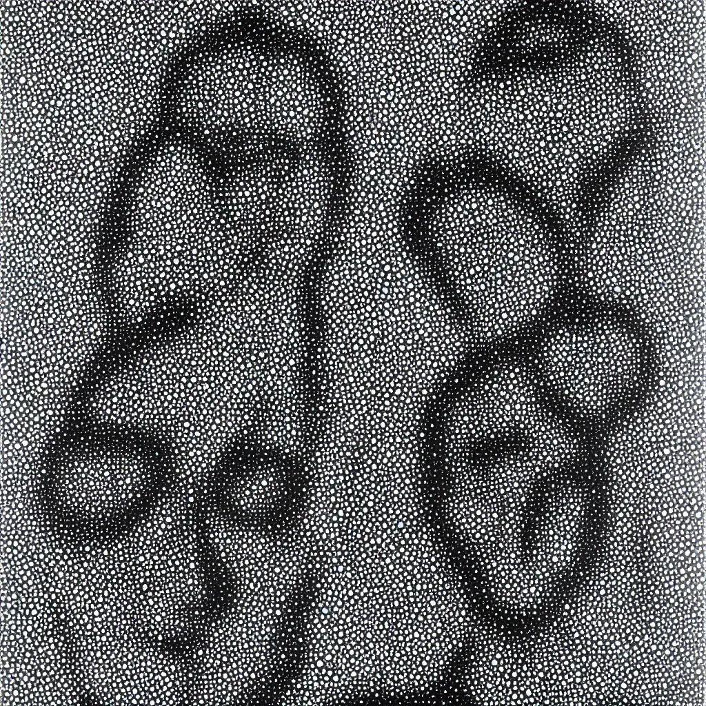 Image similar to face made out of planet, faceless people dark, dots, drip, stipple, pointillism, technical, abstract, minimal, style of francis bacon, asymmetry, pulled apart, cloak, hooded figure