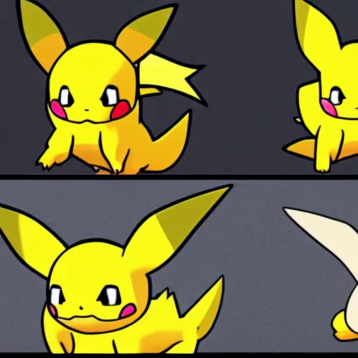 Prompt: picachu in Umbreon evolution