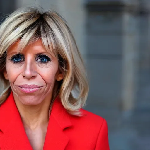 Image similar to face of beautiful young Brigitte Macron