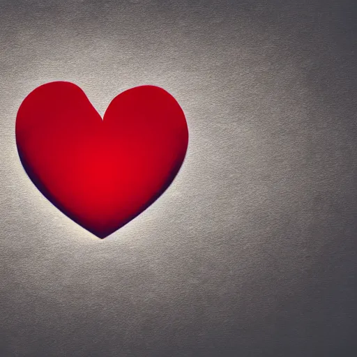 Prompt: fantastic cinematographic illustration where a red heart appears