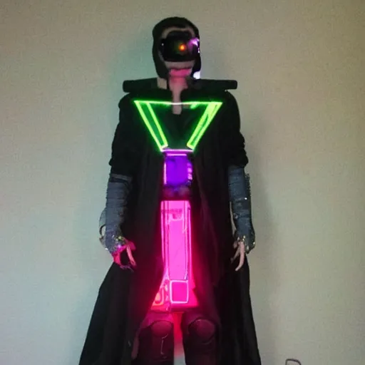 Image similar to cyberpunk halloween costume