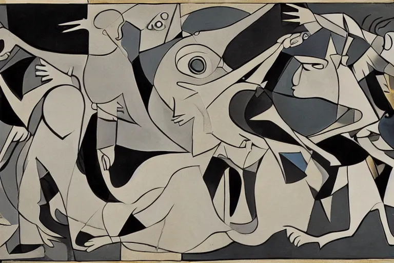 Image similar to guernica