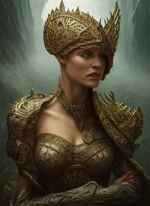 Image similar to portrait shot of attractive atlantian princess, realistic, professionally, professionally color graded, intricate, elegant, highly detailed, centered, digital painting, artstation, concept art, smooth, sharp focus, illustration, artgerm, tomasz alen kopera, peter mohrbacher, donato giancola, mucha, joseph christian leyendecker, wlop, boris vallejo