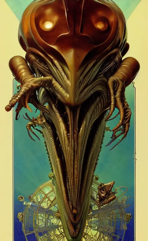 Image similar to exquisite imaginative alien creature poster art, humanoid, movie art, by lucusfilm, weta studio, alphonso mucha, giger, james jean, frank frazetta, 8 k, denoised