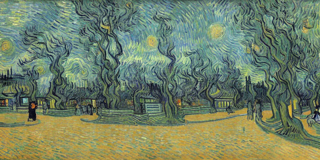 Image similar to the chengdu, by vincent van gogh