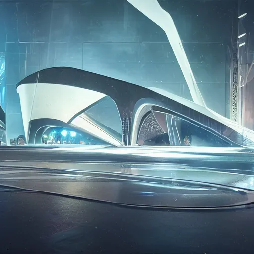 Image similar to sci-fi cars : wall near structure on : the coronation of napoleon painting : and digital billboard in the middle, in style of zaha hadid, suprematism composition, unreal engine 5, keyshot, octane, artstation trending, in lighting of blade runner 2049, ultra high detail, ultra photo realistic, 8k, 16k, in plastic, dark, tilt shift,