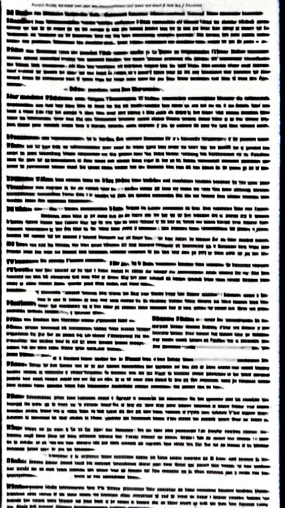 Prompt: a grainy and distorted photocopy of a classified document detailing a mechanism that will be used to open a portal to a higher dimension. There are text readouts and charts and diagrams detailing how the machine is built as well as measurements of energy levels and danger curves and blocks of text that have been redacted. The photocopy was made in a hurry with rgb sync distortion as if pulled through a copier photorealistic sharpened x-files fringe mystery sci-fi cinematic detailed texture hyperdetailed text CIA agency government seal redacted continuous feed paper