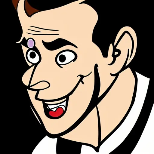 Image similar to ryan reynolds drawn by tex avery