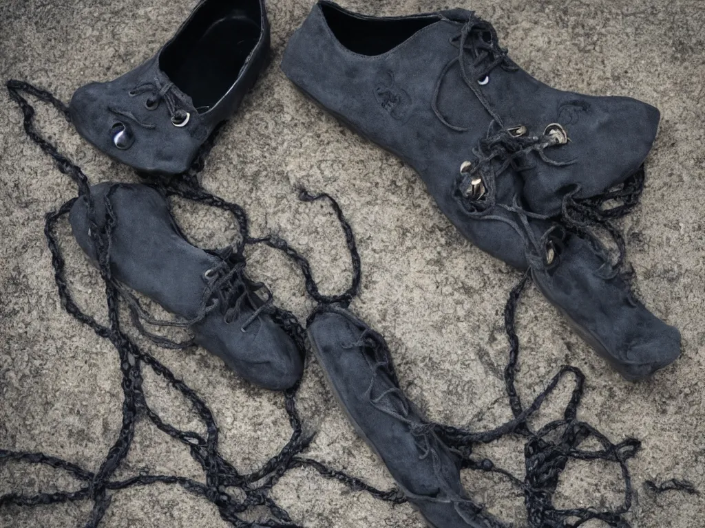 Image similar to product shot of Cthulhu's shoes