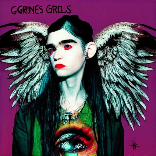 Image similar to Grimes - Book 1 album cover, album art, album cover art, 8k