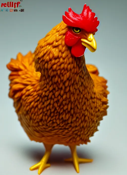 Prompt: 80mm resin detailed miniature of fluffy chicken, Product Introduction Photos, 4K, Full body, simple background