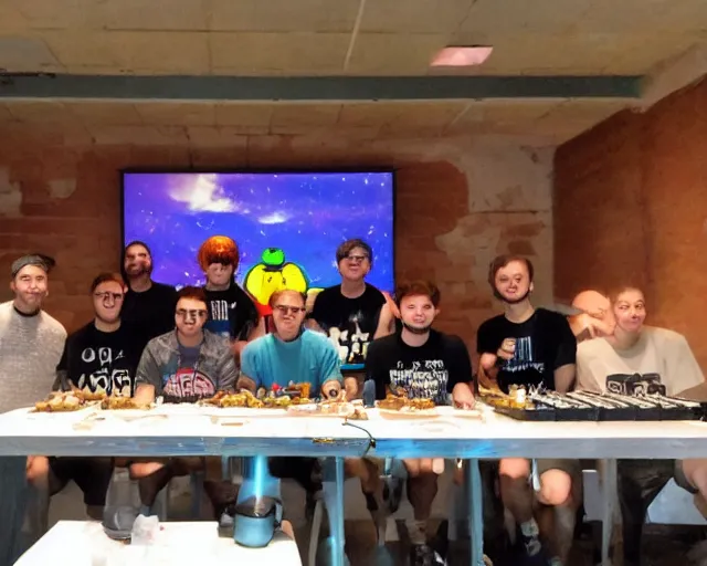 Image similar to lan party last supper