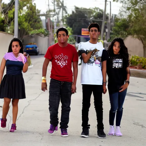 Prompt: east los angeles teenagers