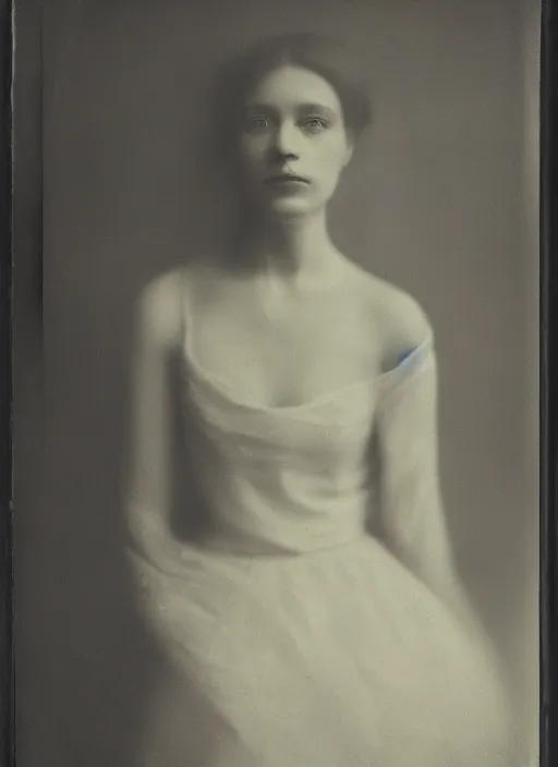 Image similar to portrait of a young women, photo realistic, elegant, award winning photograph, parallax, ambrotype wet plate collodion by martin shuller,