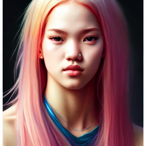 Prompt: portrait of jossi of blackpink, highly detailed, digital painting, smooth, sharp focus, illustration, ultra realistic, 8 k, art by artgerm and greg rutkowski and alphonse mucha