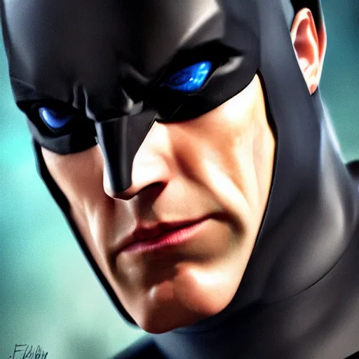 Image similar to Lex Fridman as Batman, digital art, artstation, cgsociety, high-detail, realistic