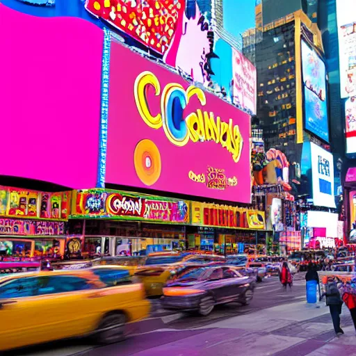 Image similar to a big candyland shop in times square