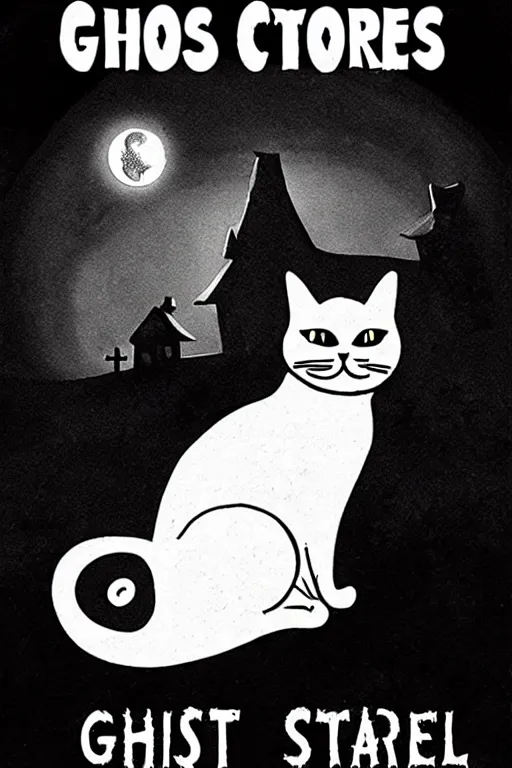 Image similar to ghost cat by scary stories to tell in the dark cover art